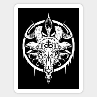 Baphomet The Goat Head God Magnet